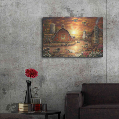 Luxe Metal Art 'Honey Drip Farm' by Chuck Pinson, Metal Wall Art,36x24