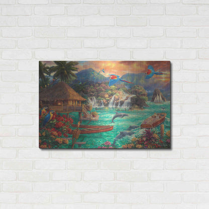 Luxe Metal Art 'Island Life' by Chuck Pinson, Metal Wall Art,36x24