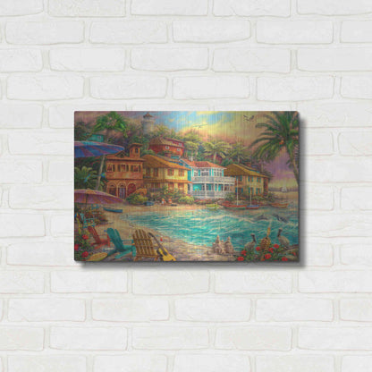 Luxe Metal Art 'Island Time' by Chuck Pinson, Metal Wall Art,24x16