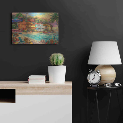 Luxe Metal Art 'Island Time' by Chuck Pinson, Metal Wall Art,24x16
