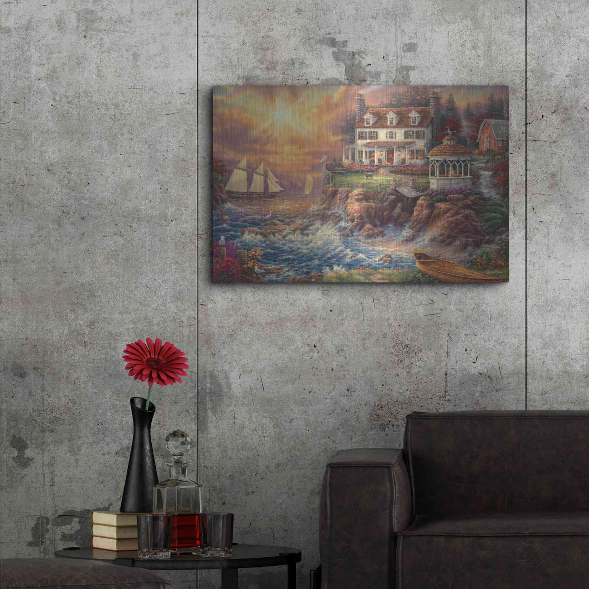 Luxe Metal Art 'Life Above the Fray' by Chuck Pinson, Metal Wall Art,36x24