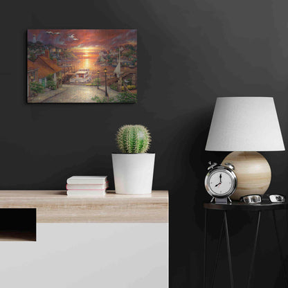 Luxe Metal Art 'New Horizons' by Chuck Pinson, Metal Wall Art,24x16