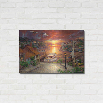 Luxe Metal Art 'New Horizons' by Chuck Pinson, Metal Wall Art,36x24