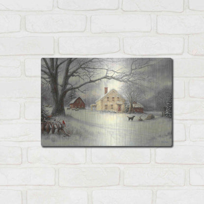 Luxe Metal Art 'Old Country Farm' by Chuck Pinson, Metal Wall Art,16x12