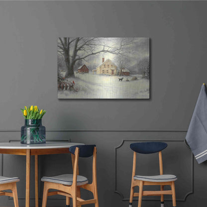 Luxe Metal Art 'Old Country Farm' by Chuck Pinson, Metal Wall Art,36x24