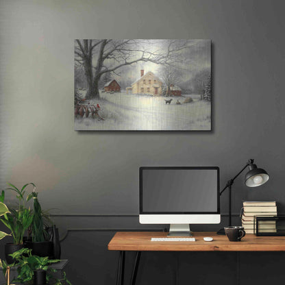 Luxe Metal Art 'Old Country Farm' by Chuck Pinson, Metal Wall Art,36x24