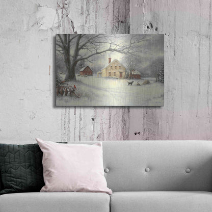 Luxe Metal Art 'Old Country Farm' by Chuck Pinson, Metal Wall Art,36x24