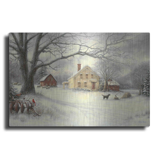 Luxe Metal Art 'Old Country Farm' by Chuck Pinson, Metal Wall Art