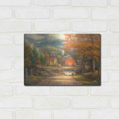 Luxe Metal Art 'Country Roads Take Me Home' by Chuck Pinson, Metal Wall Art,16x12