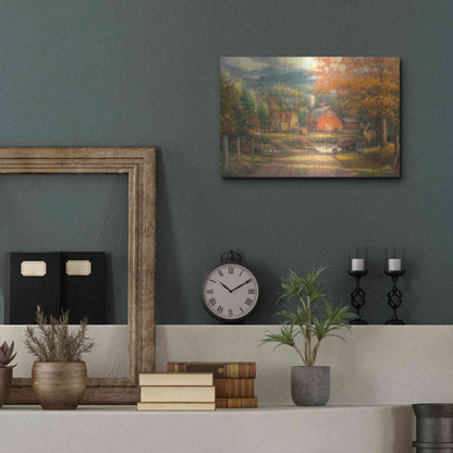Luxe Metal Art 'Country Roads Take Me Home' by Chuck Pinson, Metal Wall Art,16x12