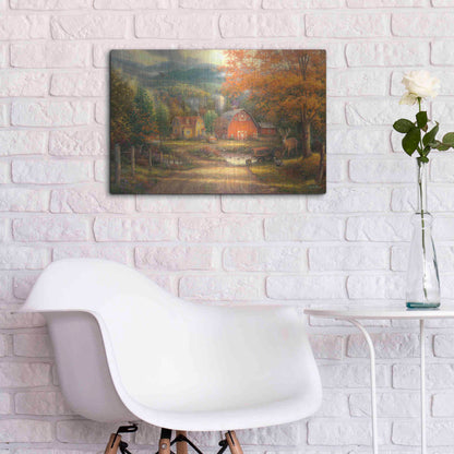 Luxe Metal Art 'Country Roads Take Me Home' by Chuck Pinson, Metal Wall Art,24x16