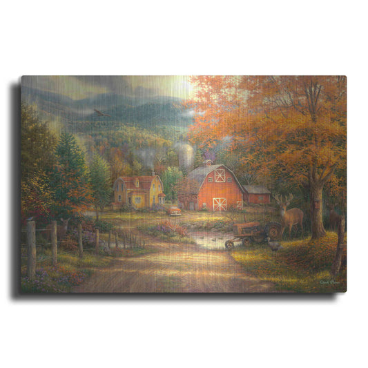 Luxe Metal Art 'Country Roads Take Me Home' by Chuck Pinson, Metal Wall Art