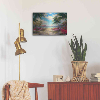 Luxe Metal Art 'Sea Breeze Path' by Chuck Pinson, Metal Wall Art,24x16