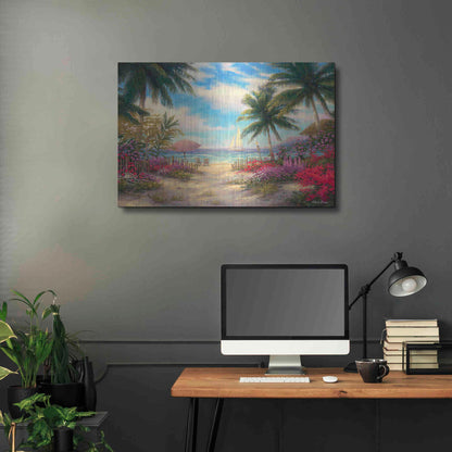 Luxe Metal Art 'Sea Breeze Path' by Chuck Pinson, Metal Wall Art,36x24