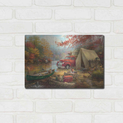 Luxe Metal Art 'Share the Outdoors' by Chuck Pinson, Metal Wall Art,16x12