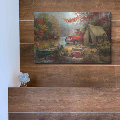 Luxe Metal Art 'Share the Outdoors' by Chuck Pinson, Metal Wall Art,16x12