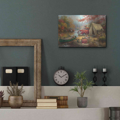 Luxe Metal Art 'Share the Outdoors' by Chuck Pinson, Metal Wall Art,16x12