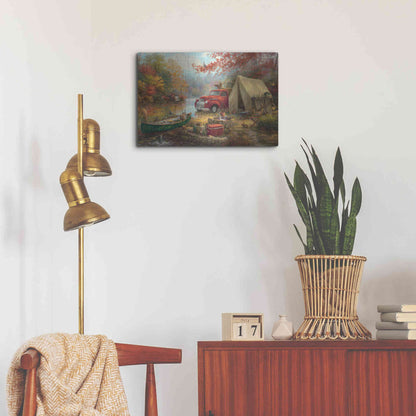 Luxe Metal Art 'Share the Outdoors' by Chuck Pinson, Metal Wall Art,24x16