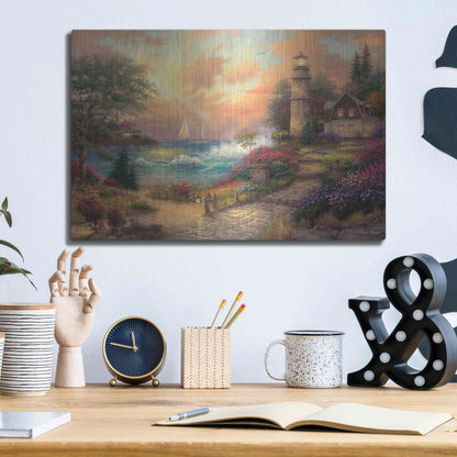 Luxe Metal Art 'Seaside Dreams' by Chuck Pinson, Metal Wall Art,16x12