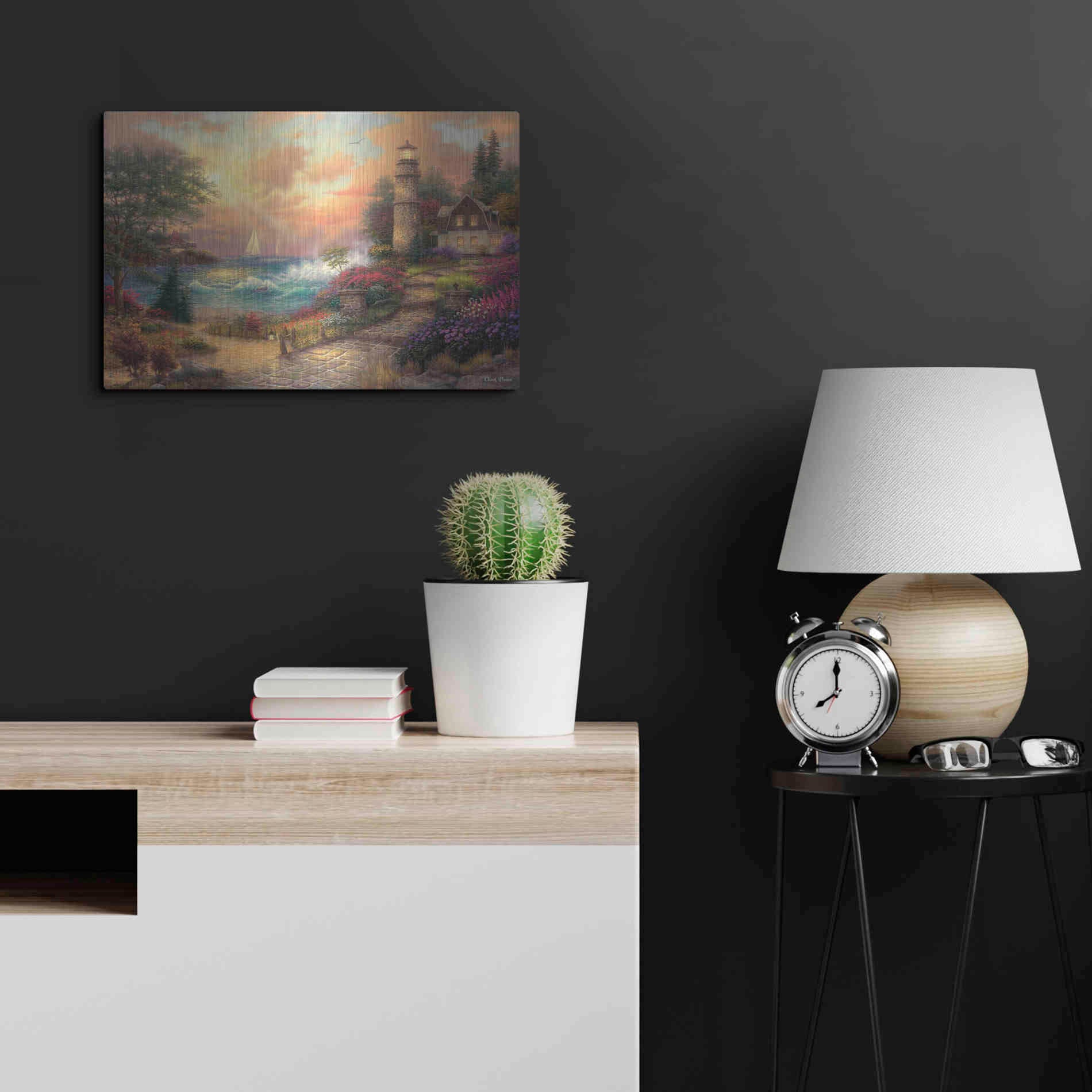 Luxe Metal Art 'Seaside Dreams' by Chuck Pinson, Metal Wall Art,24x16