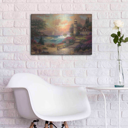 Luxe Metal Art 'Seaside Dreams' by Chuck Pinson, Metal Wall Art,24x16