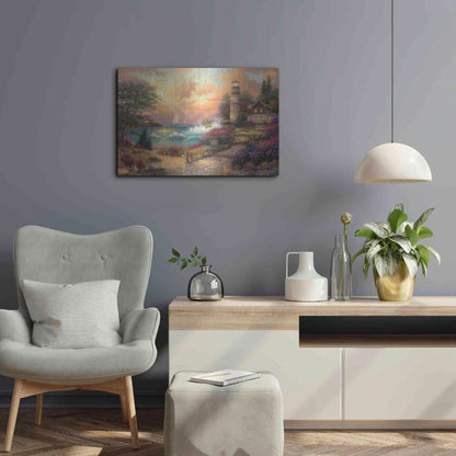 Luxe Metal Art 'Seaside Dreams' by Chuck Pinson, Metal Wall Art,24x16