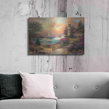 Luxe Metal Art 'Seaside Dreams' by Chuck Pinson, Metal Wall Art,36x24