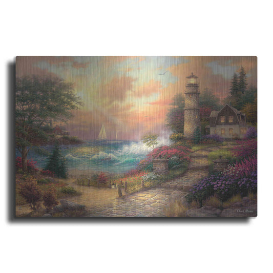 Luxe Metal Art 'Seaside Dreams' by Chuck Pinson, Metal Wall Art