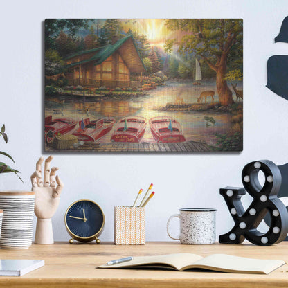 Luxe Metal Art 'Seize the Day' by Chuck Pinson, Metal Wall Art,16x12