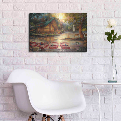 Luxe Metal Art 'Seize the Day' by Chuck Pinson, Metal Wall Art,24x16