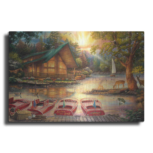 Luxe Metal Art 'Seize the Day' by Chuck Pinson, Metal Wall Art