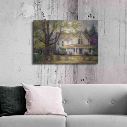 Luxe Metal Art 'Simple Country' by Chuck Pinson, Metal Wall Art,36x24