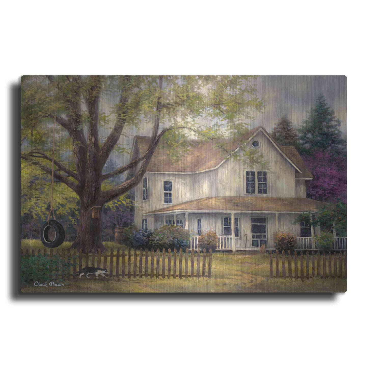 Luxe Metal Art 'Simple Country' by Chuck Pinson, Metal Wall Art