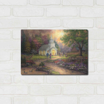 Luxe Metal Art 'Strength Along the Journey' by Chuck Pinson, Metal Wall Art,16x12