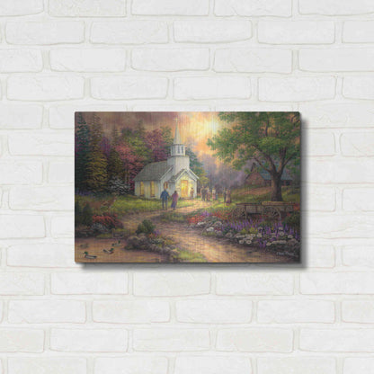 Luxe Metal Art 'Strength Along the Journey' by Chuck Pinson, Metal Wall Art,24x16