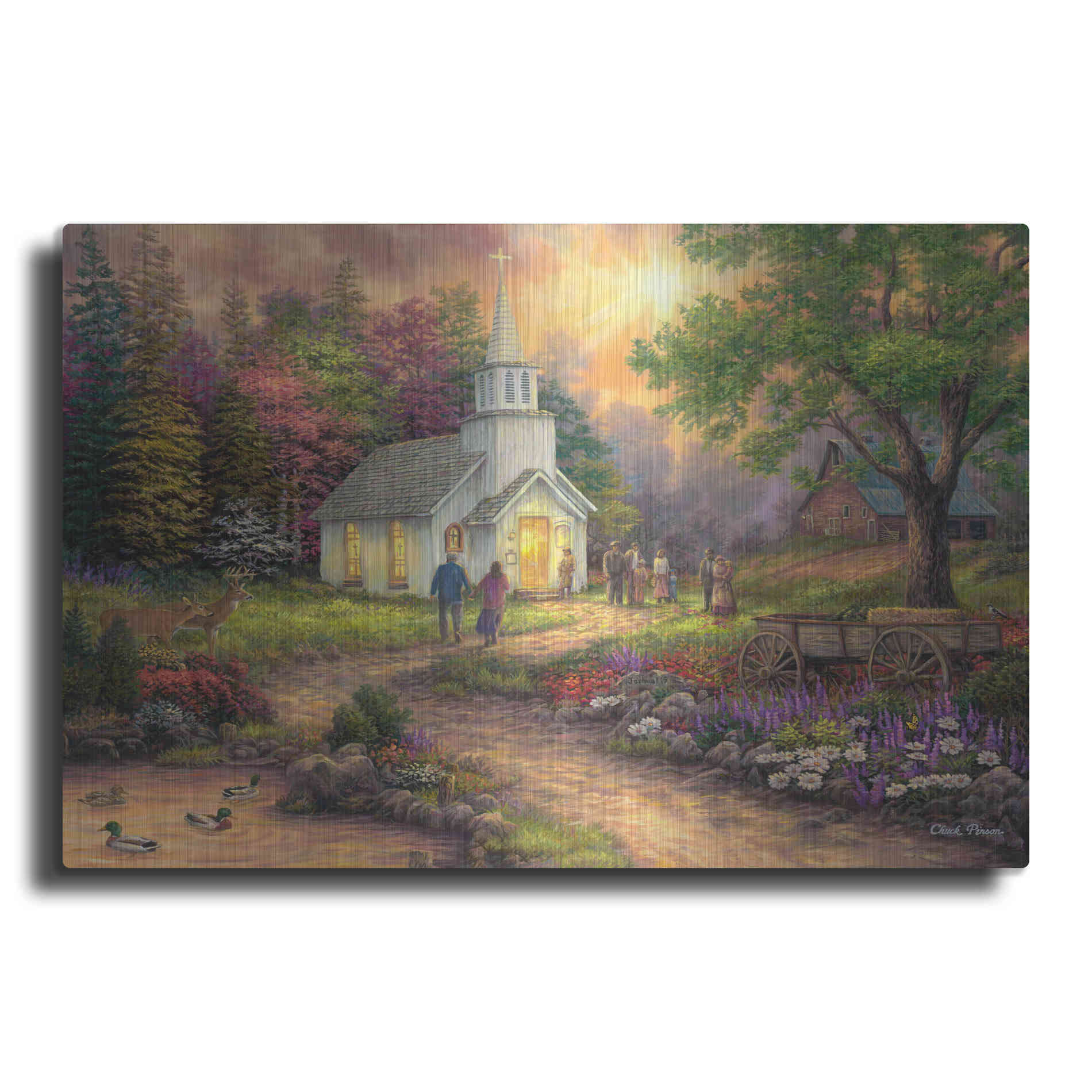 Luxe Metal Art 'Strength Along the Journey' by Chuck Pinson, Metal Wall Art