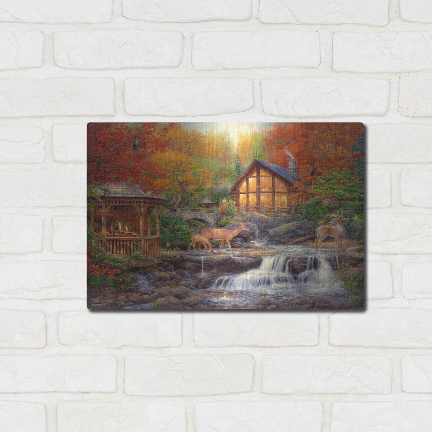 Luxe Metal Art 'The Colors of Life' by Chuck Pinson, Metal Wall Art,16x12