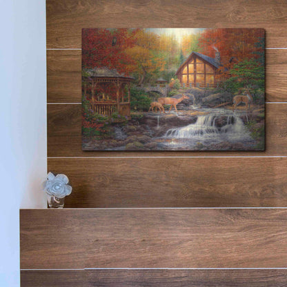 Luxe Metal Art 'The Colors of Life' by Chuck Pinson, Metal Wall Art,16x12