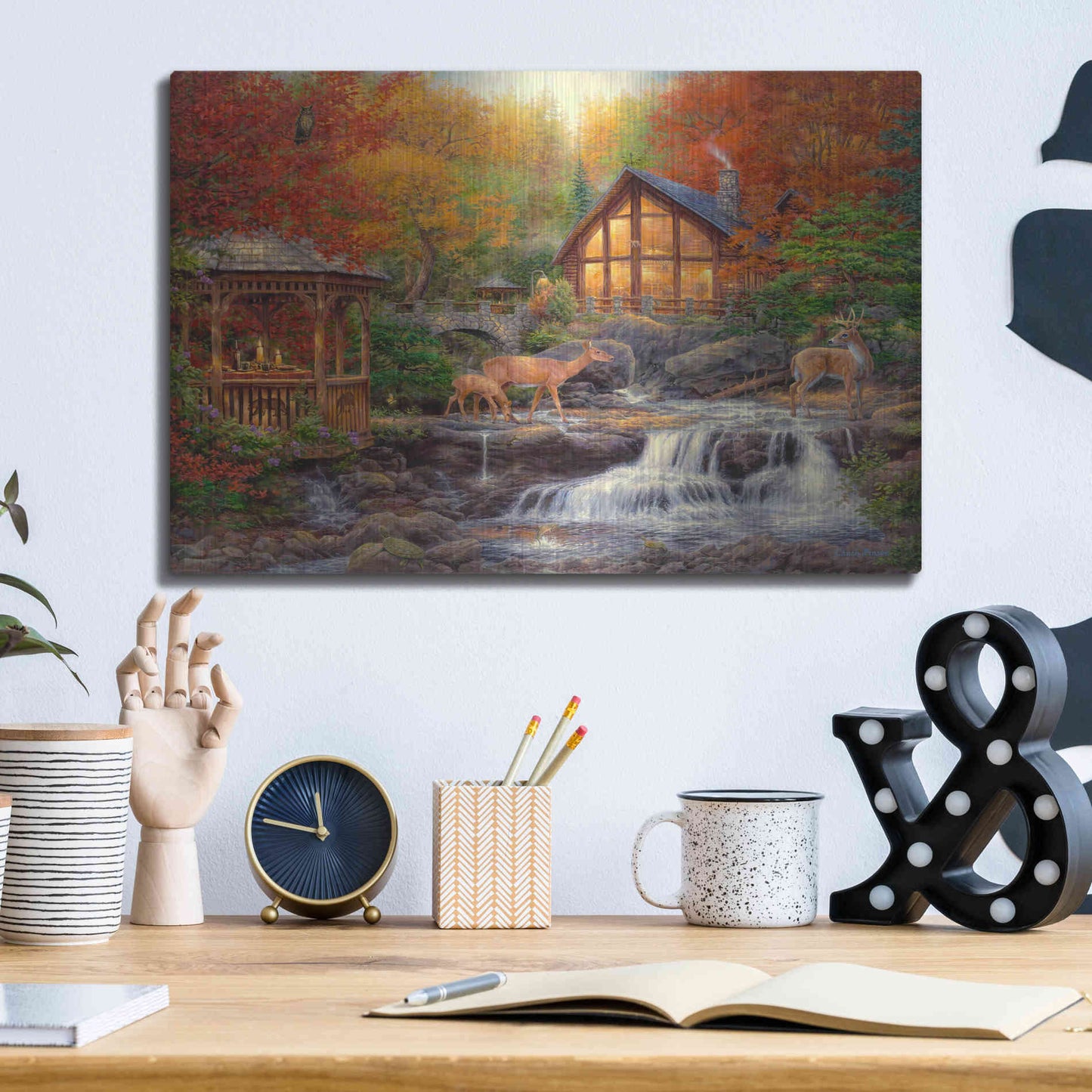Luxe Metal Art 'The Colors of Life' by Chuck Pinson, Metal Wall Art,16x12