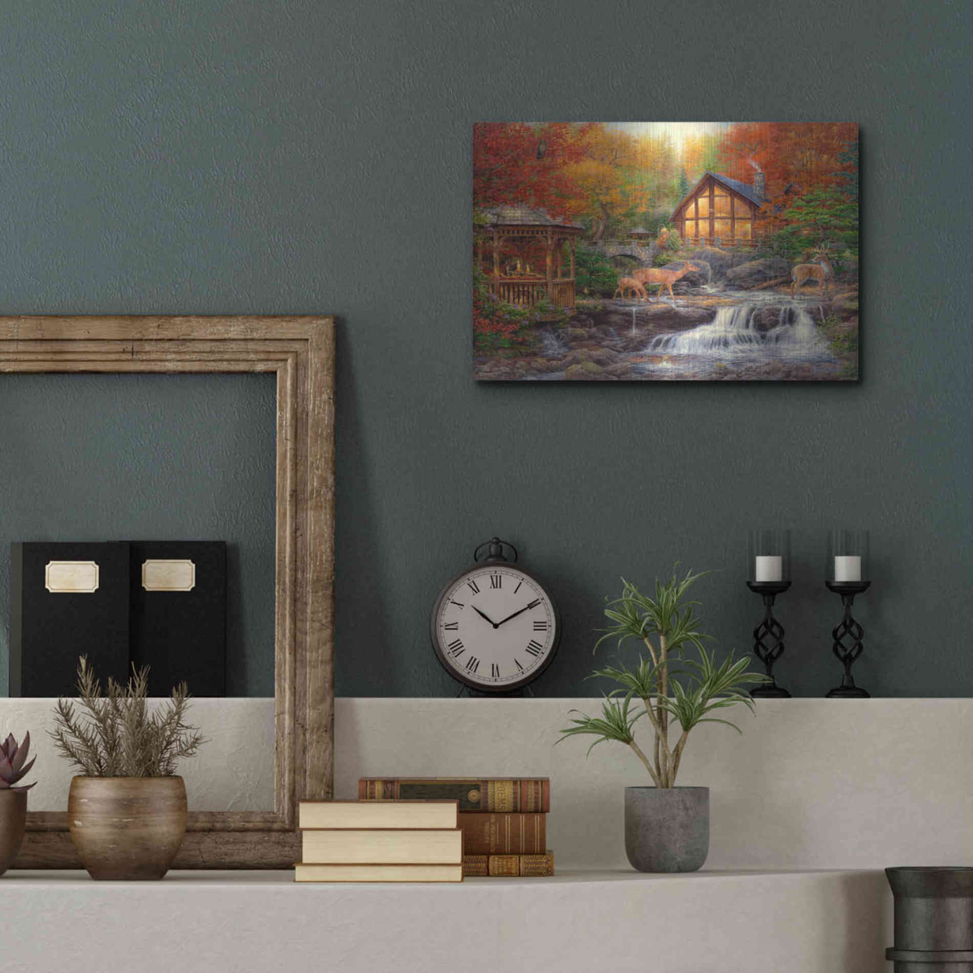Luxe Metal Art 'The Colors of Life' by Chuck Pinson, Metal Wall Art,16x12