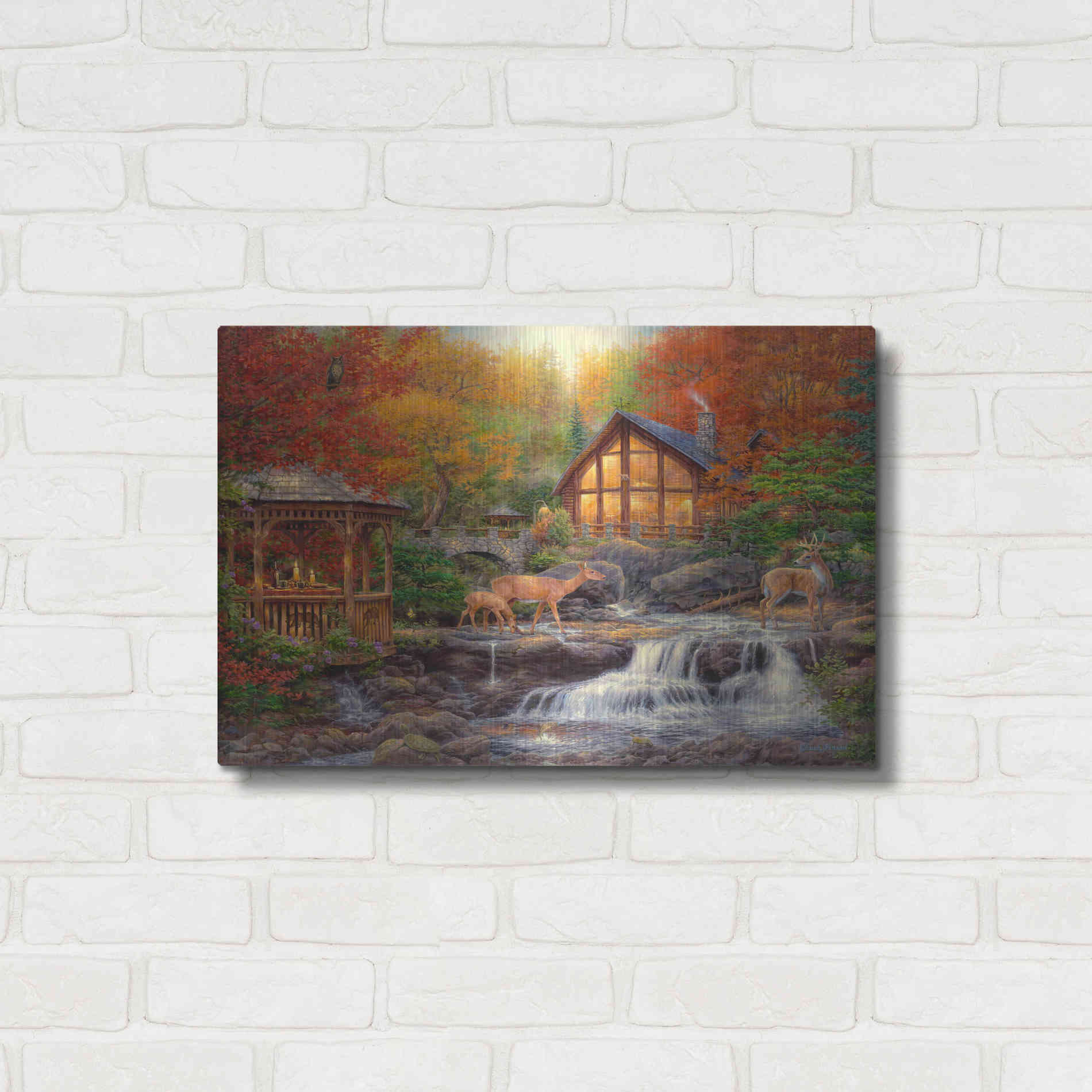 Luxe Metal Art 'The Colors of Life' by Chuck Pinson, Metal Wall Art,24x16