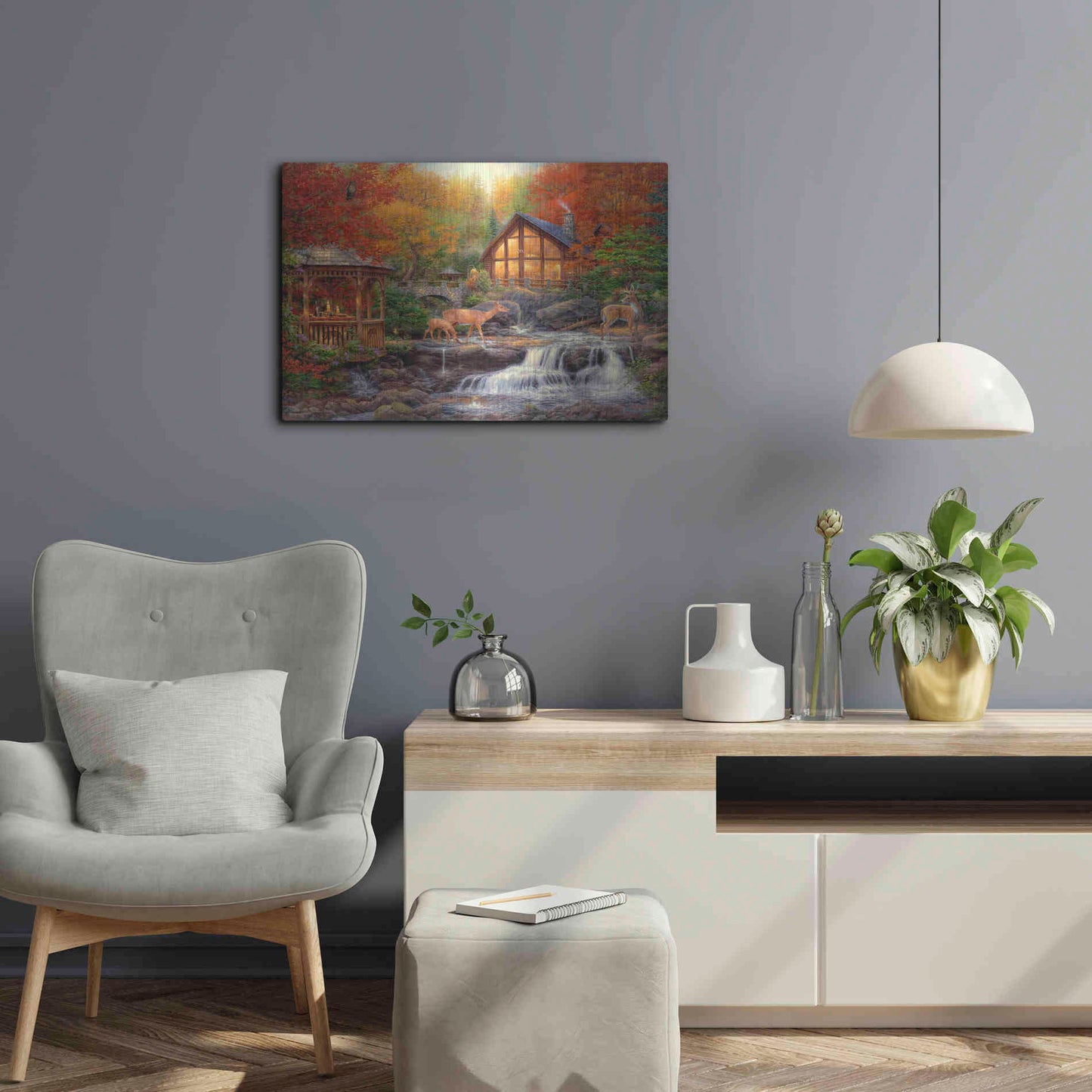 Luxe Metal Art 'The Colors of Life' by Chuck Pinson, Metal Wall Art,24x16
