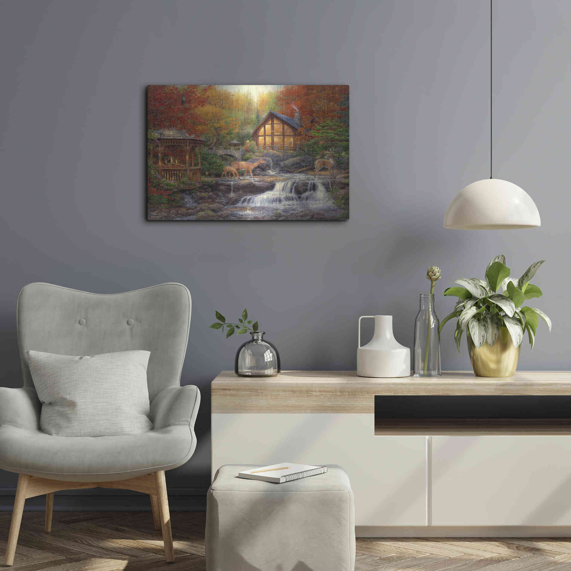 Luxe Metal Art 'The Colors of Life' by Chuck Pinson, Metal Wall Art,24x16