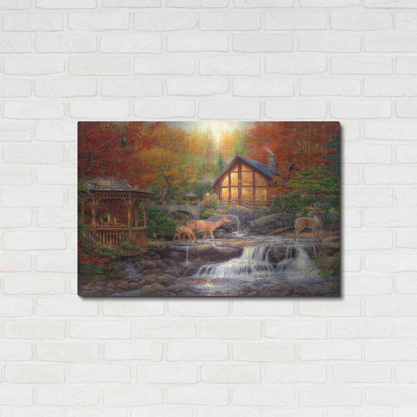 Luxe Metal Art 'The Colors of Life' by Chuck Pinson, Metal Wall Art,36x24