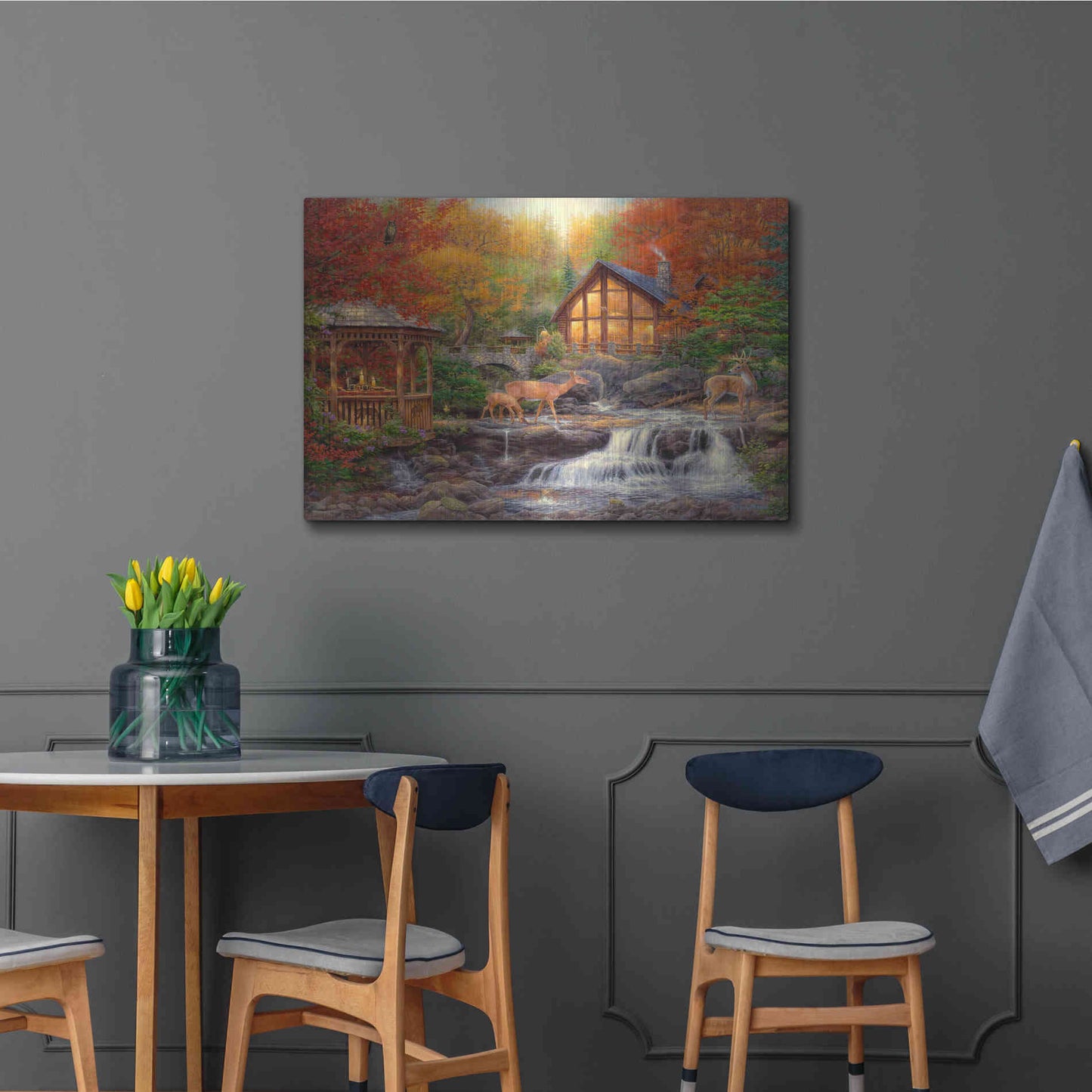 Luxe Metal Art 'The Colors of Life' by Chuck Pinson, Metal Wall Art,36x24