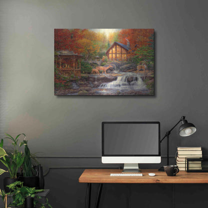Luxe Metal Art 'The Colors of Life' by Chuck Pinson, Metal Wall Art,36x24