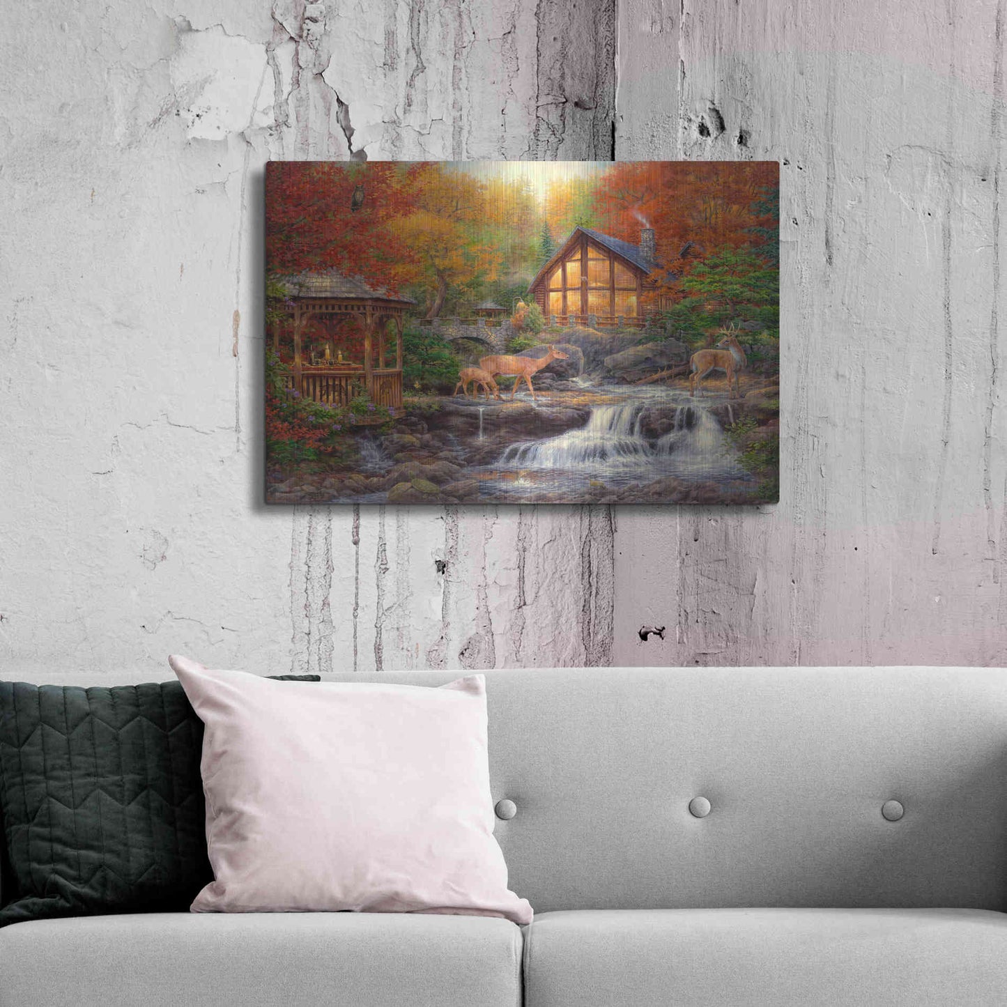 Luxe Metal Art 'The Colors of Life' by Chuck Pinson, Metal Wall Art,36x24