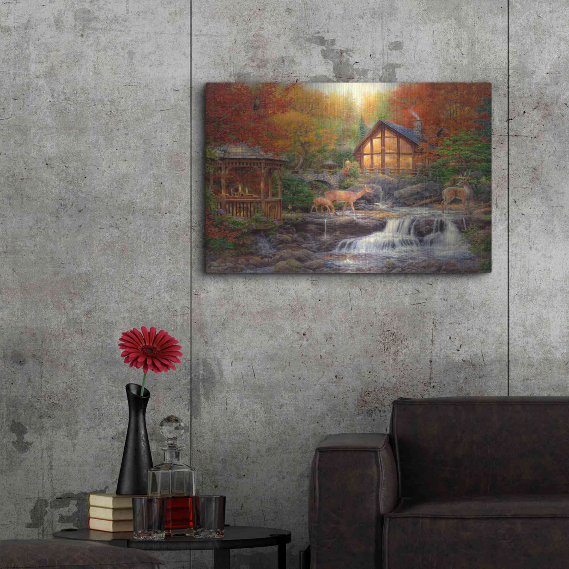 Luxe Metal Art 'The Colors of Life' by Chuck Pinson, Metal Wall Art,36x24