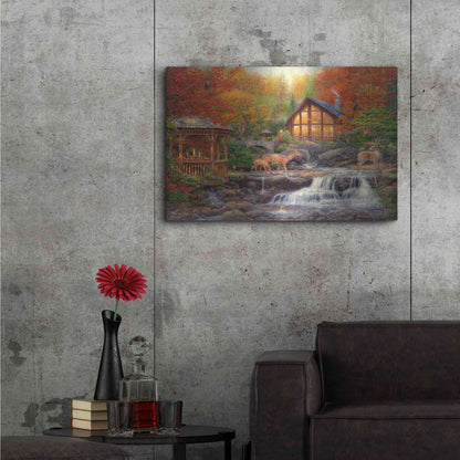 Luxe Metal Art 'The Colors of Life' by Chuck Pinson, Metal Wall Art,36x24