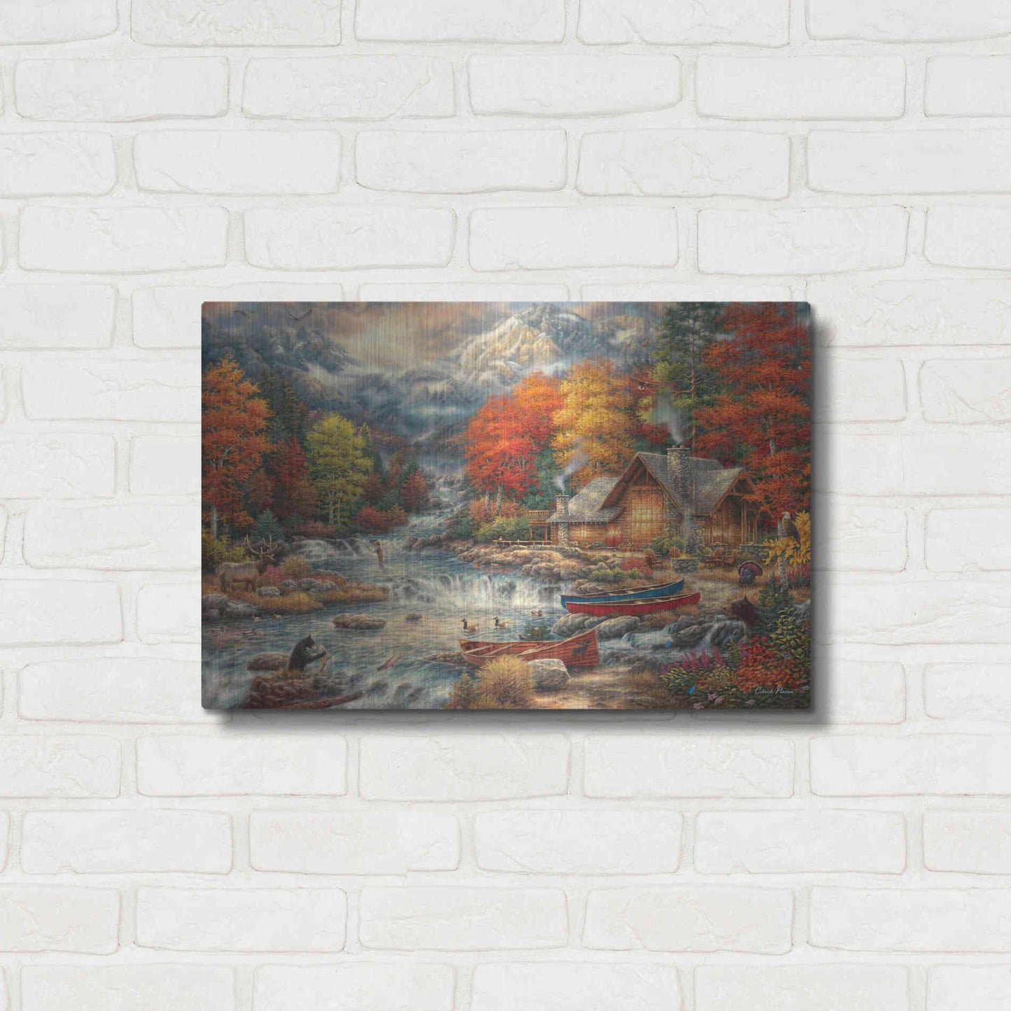 Luxe Metal Art 'Treasures of the Great Outdoors' by Chuck Pinson, Metal Wall Art,24x16